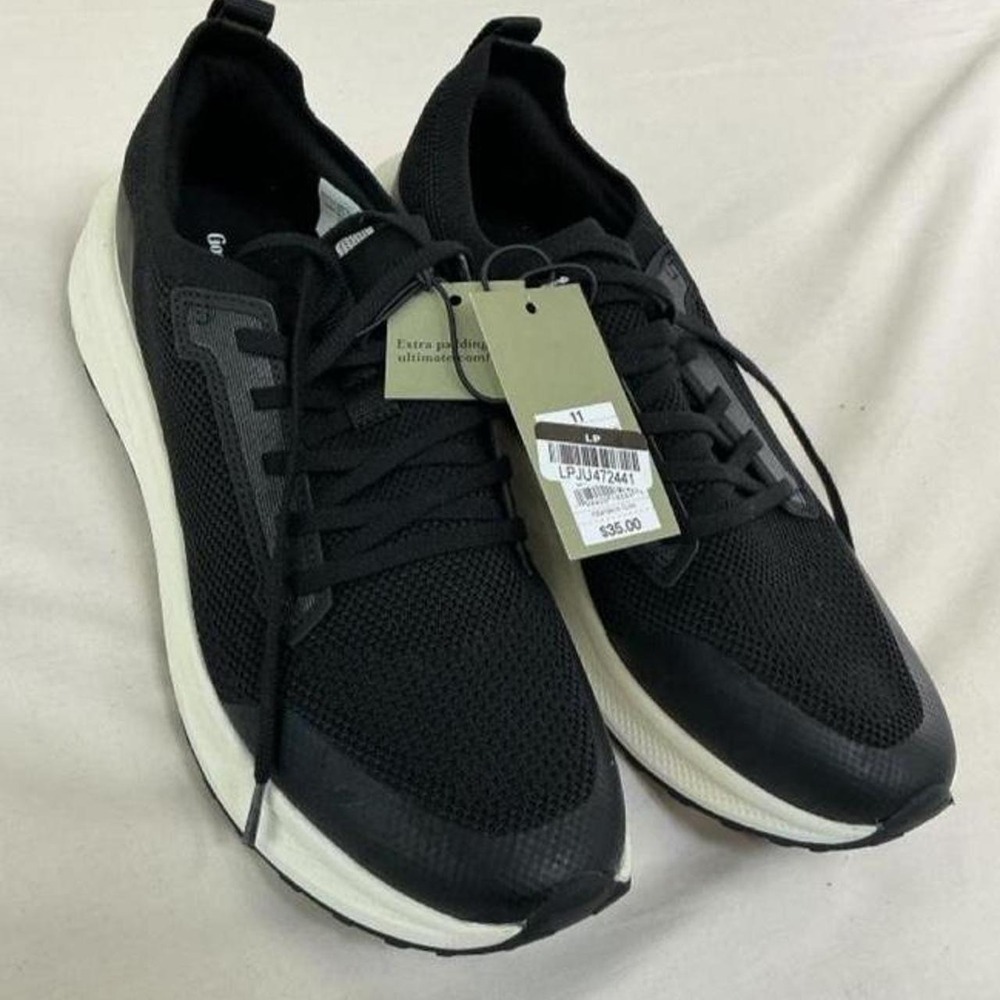 Classic black athletic sneakers
